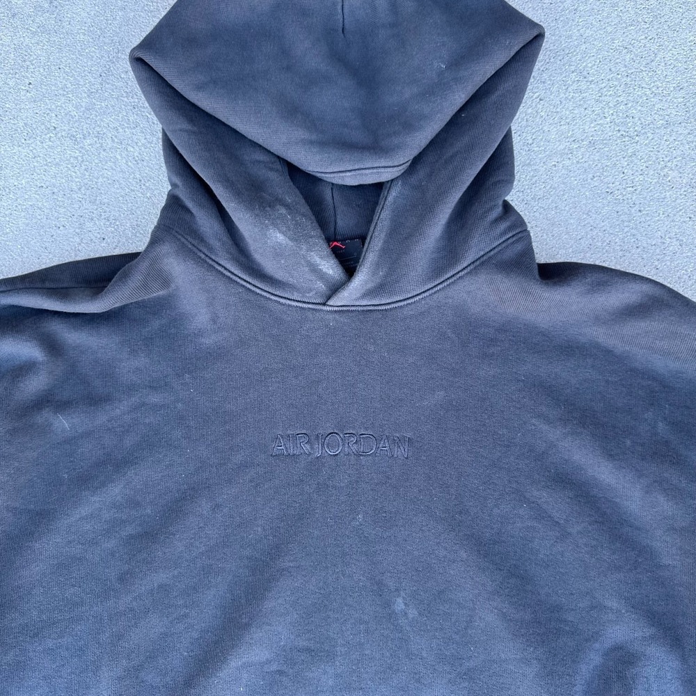 Jordan‎ Hoodie Heavyweight Men Large Faded Black Pullover